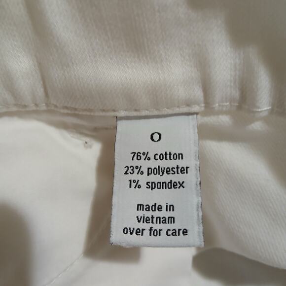 The Limited Fit Flare 678 white denim jeans sz 0 - Picture 3 of 10